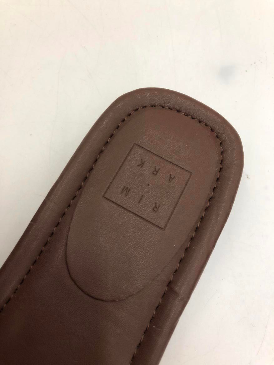 RIM.ARK リムアーク クロスストラップレザー サンダル sizeM/こげ茶