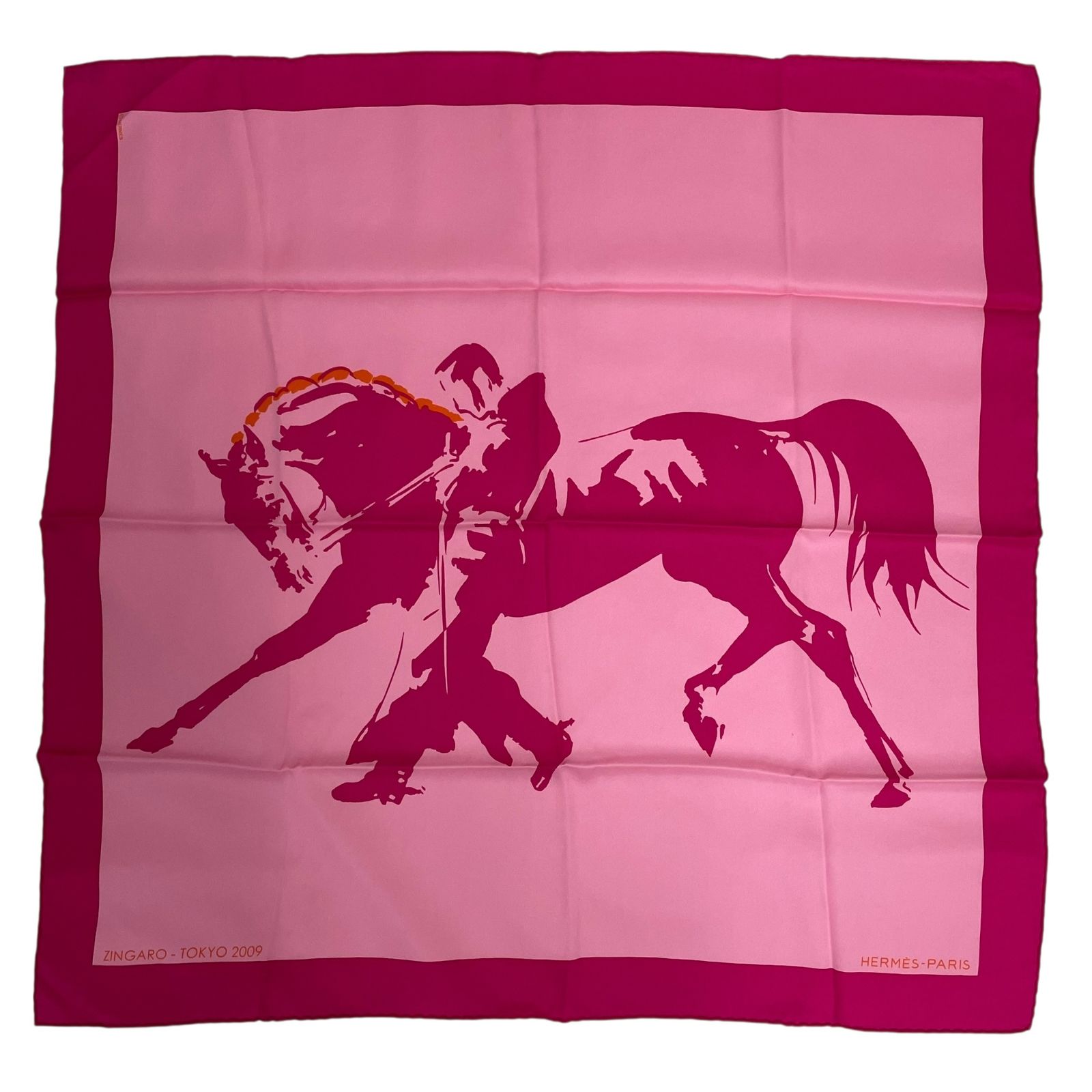 新品同様 HERMES エルメス カレ70 シルク スカーフ ZINGARO TOKYO 2009