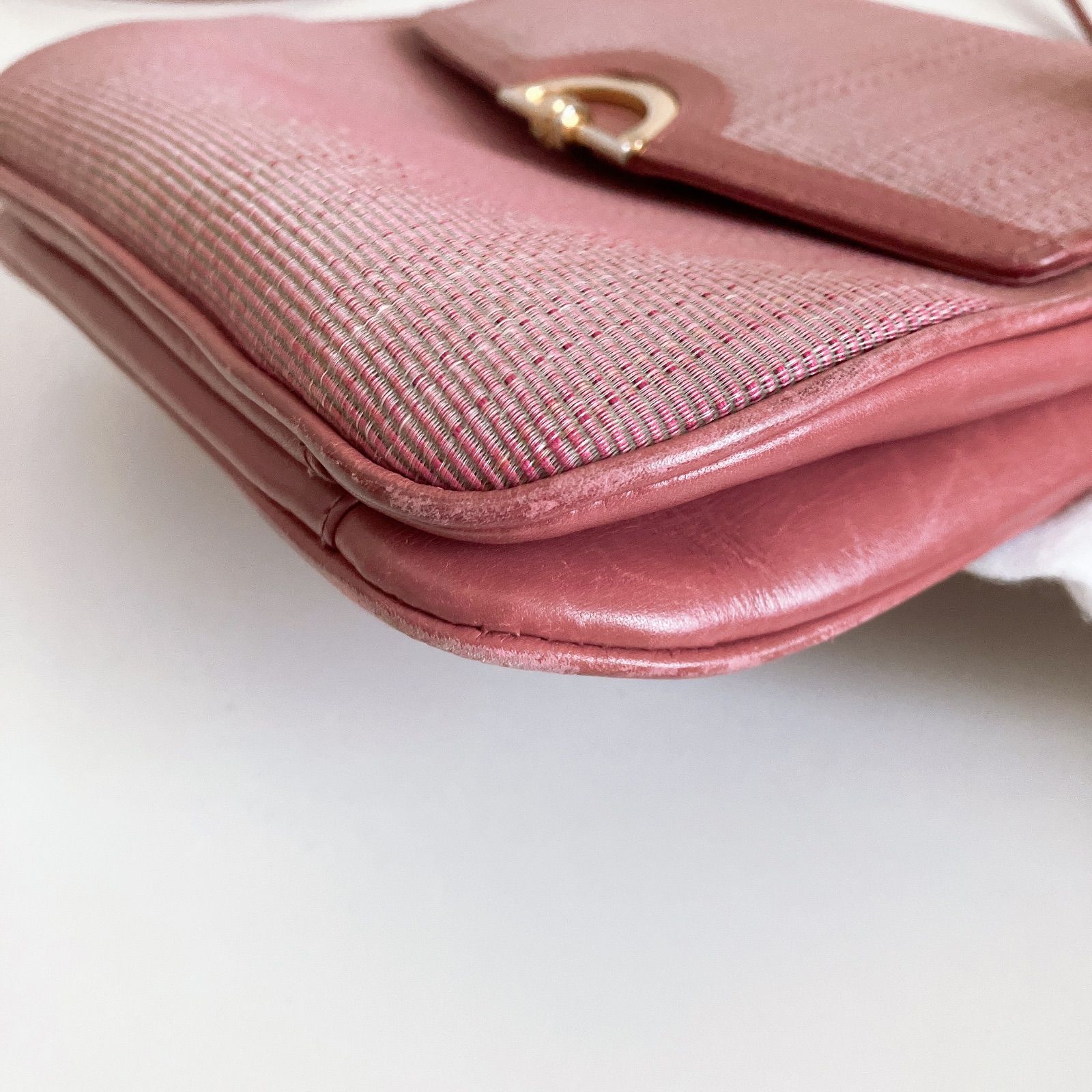 COMTESSE コンテス　ハンドバッグ　ピンク系　バニティ　ホースヘア COMTESSE】コンテスホースヘアバニティバッグ濃いめピンク上品