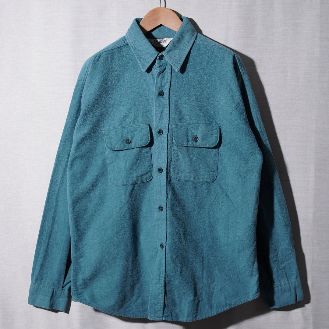 70s 80s USA製 ファイブブラザー FIVE BROTHER ネルシャツ L