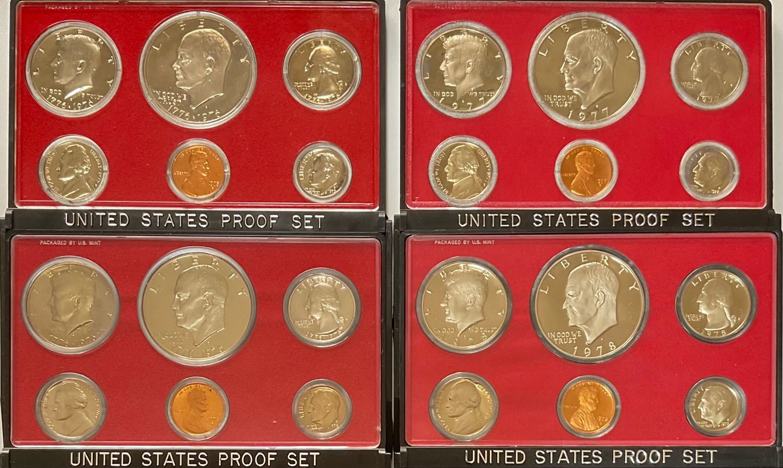 アメリカ合衆国 プルーフ 貨幣セット 記念硬貨6枚セット 1975年〜1982