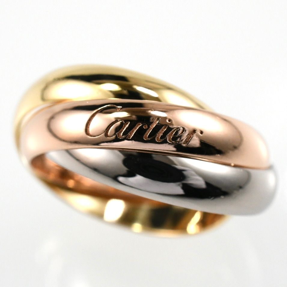 Cartier カルティエ トリニティリング MM スリーカラー 3連リング K18