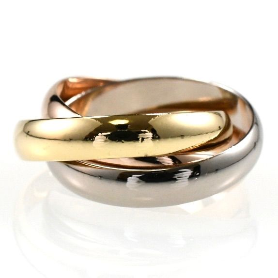 Cartier カルティエ トリニティリング MM スリーカラー 3連リング K18