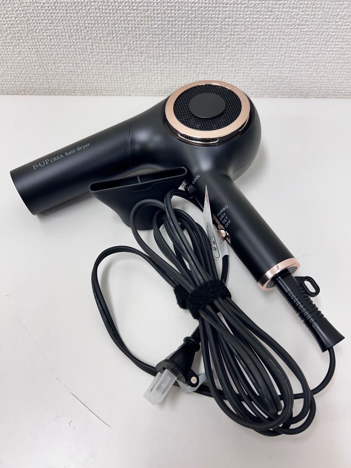 12K1#34 P-UP CREA ピーアップ クレア ヘアドライヤー ブラック - メルカリ