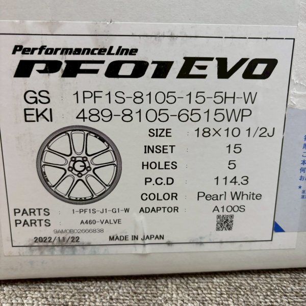 新品】 ENKEI エンケイ Performance Line PF01 EVO 18インチ 新品】 ENKEI エンケイ Performance Line PF01 EVO 18インチ