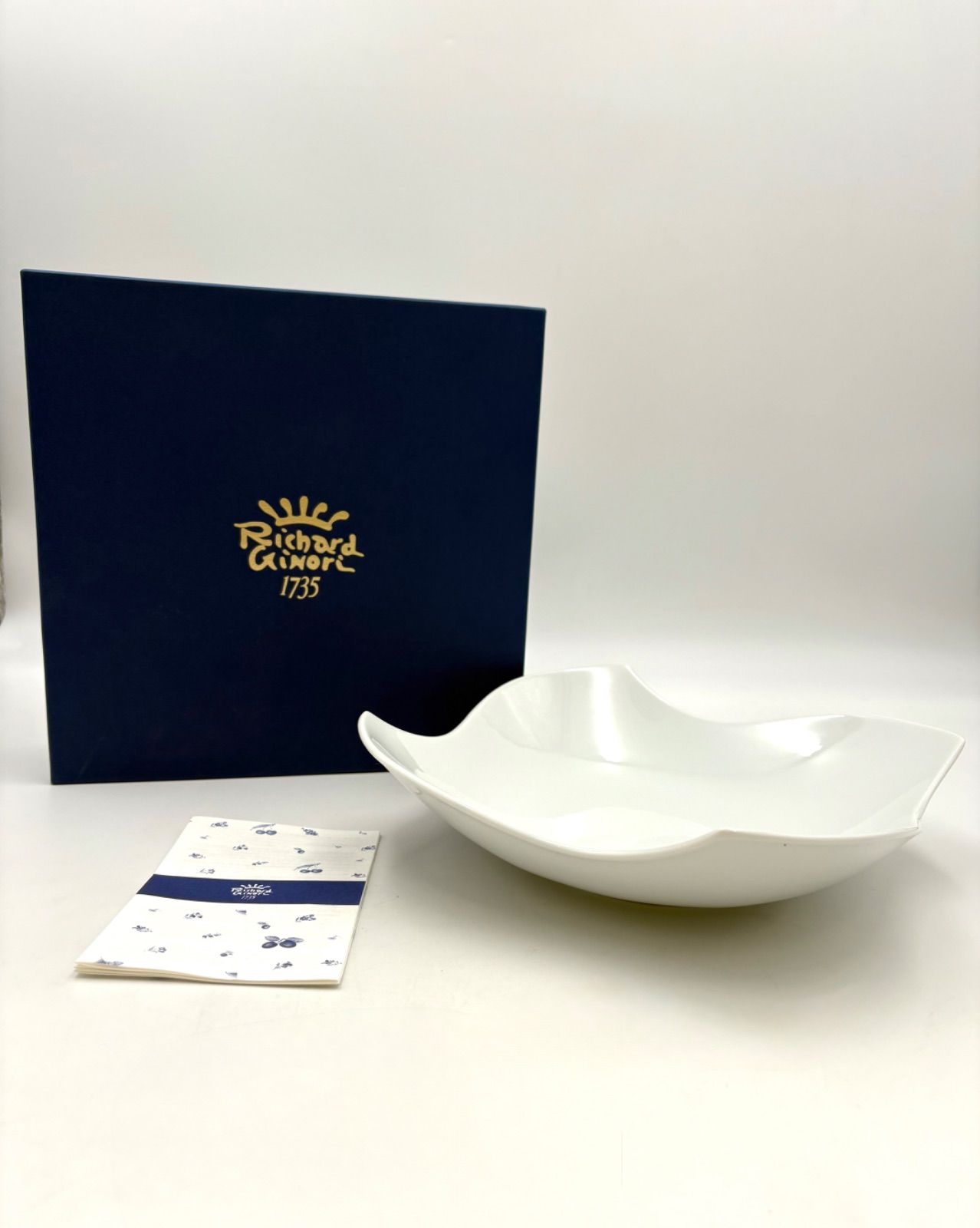 未使用保管品 Richard Ginori リチャードジノリ デダロ ホワイト