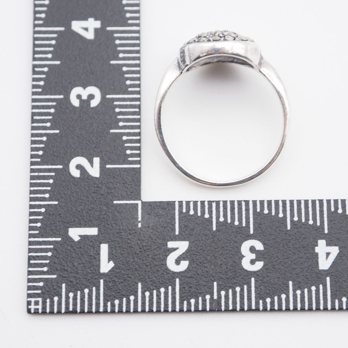 J886 マーカサイト マルカジット SILVER刻印 リング デザイン シルバー