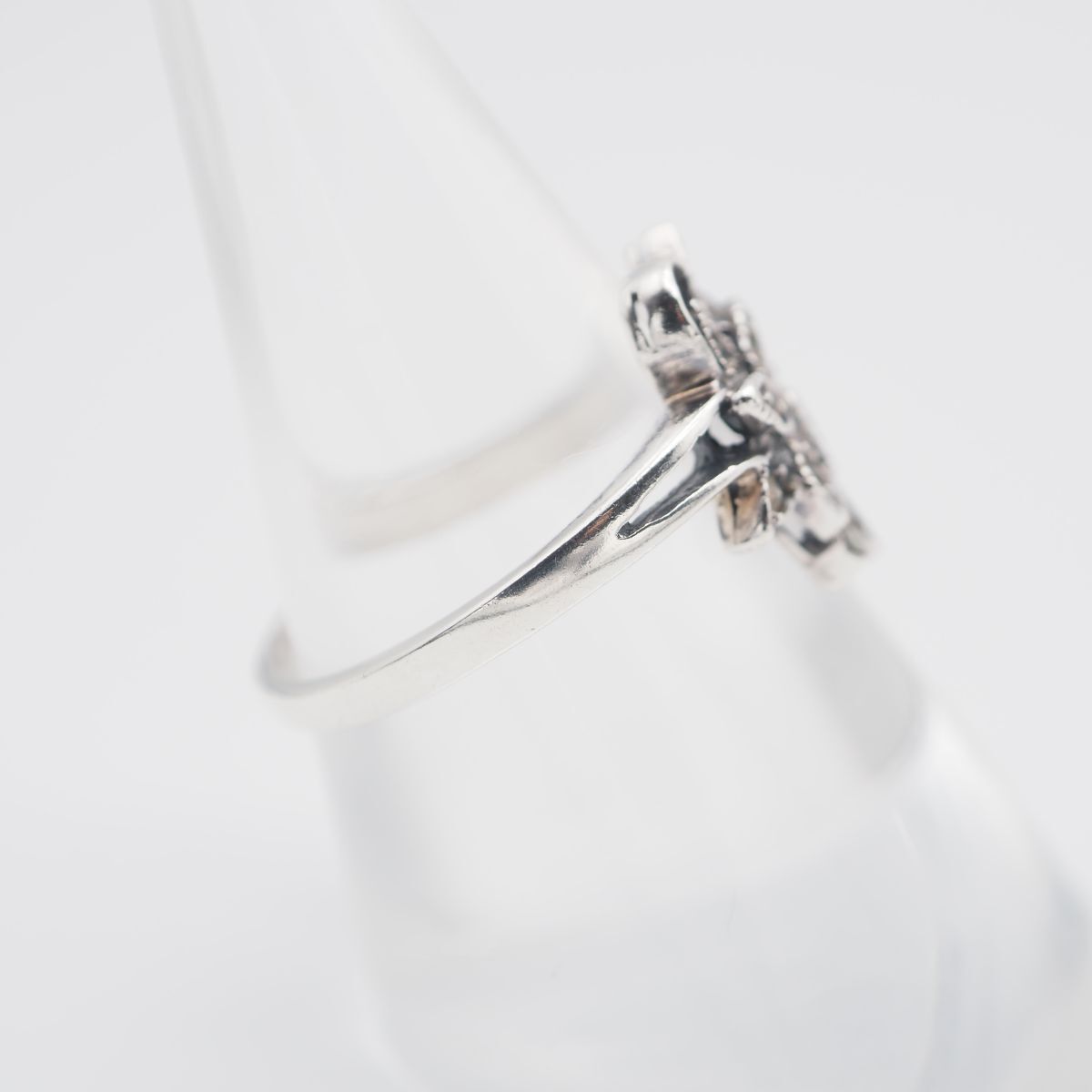 J826 マーカサイト マルカジット 925刻印 リング フラワー 花 デザイン