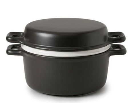 【新品未使用品】ｶﾓｼｶ or-60-0042 三とく鍋 黒