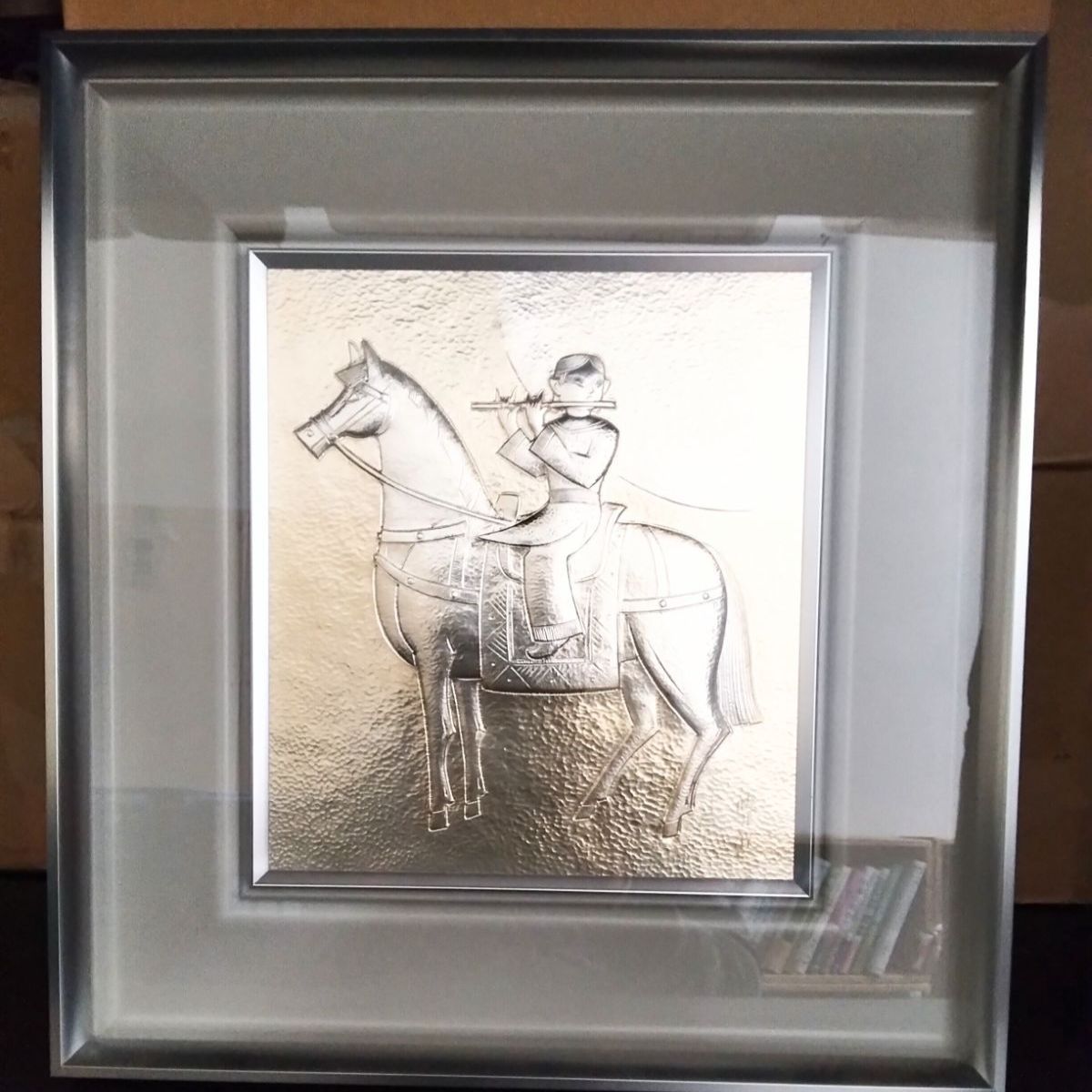 人間国宝・金森映井智作品 パネル額／静韻 500限定 アンティーク 《NO