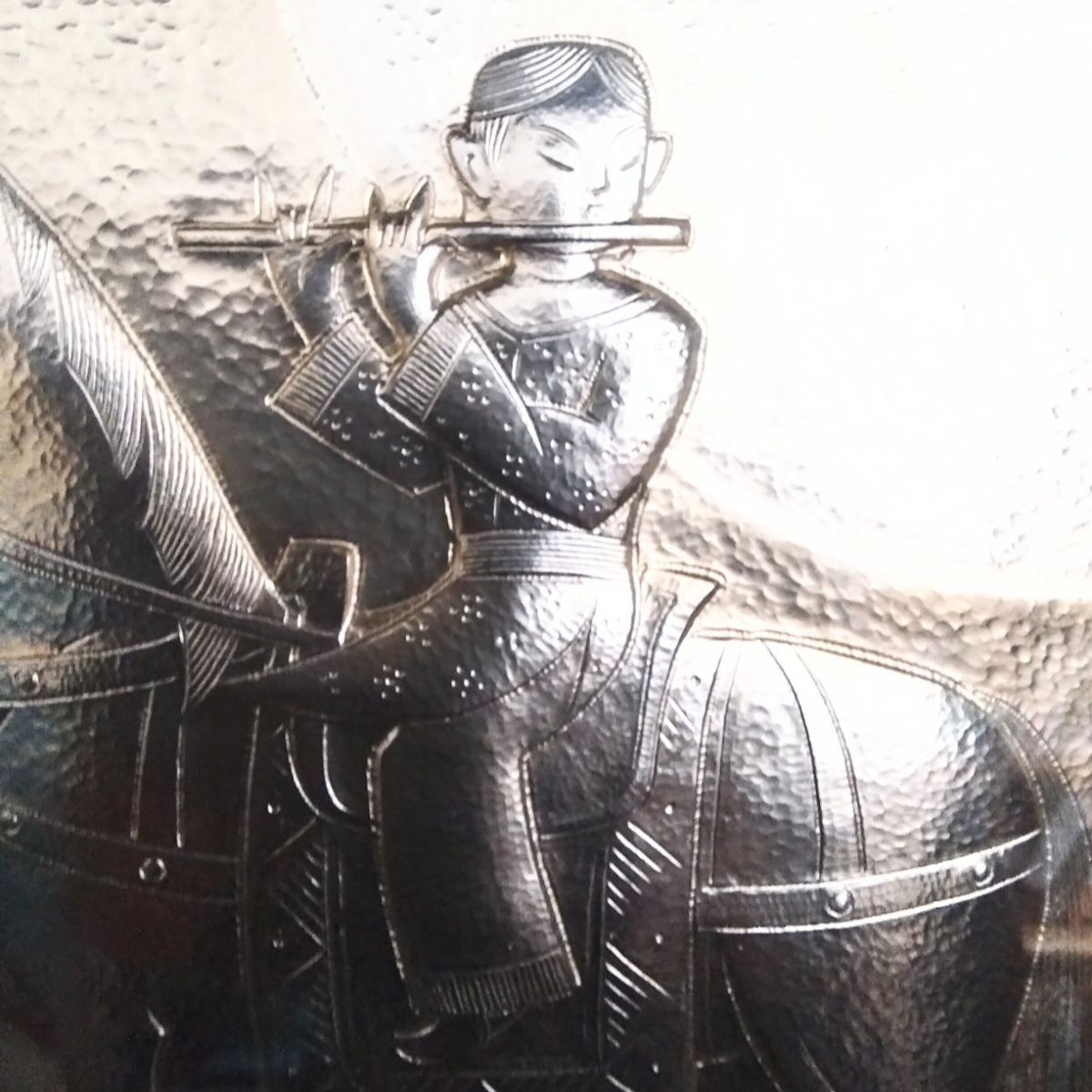 人間国宝・金森映井智作品 パネル額／静韻 500限定 アンティーク 《NO