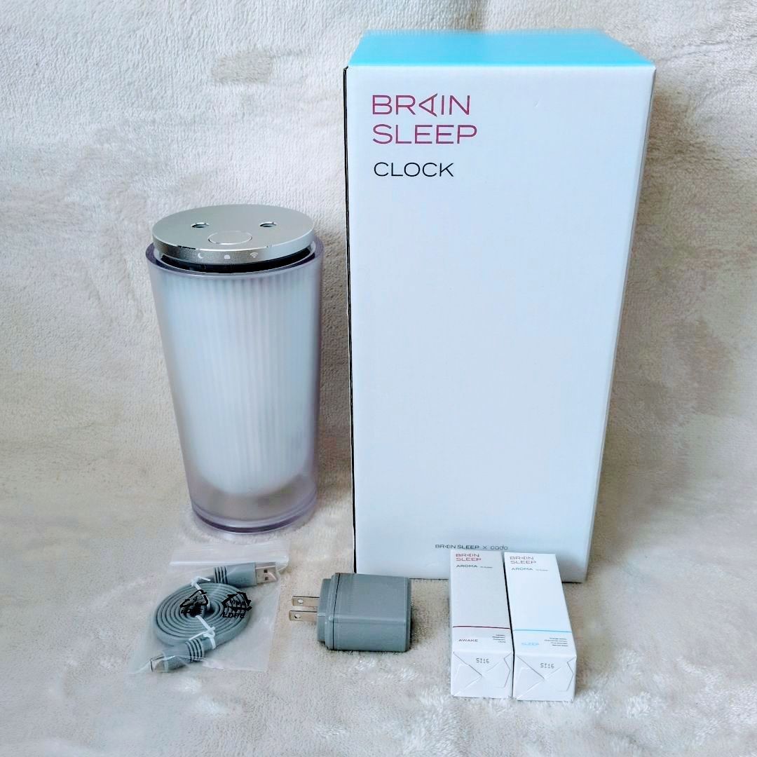 【美品/即日発送】ブレインスリープクロック BRAINSLEEPCLOCK 美品】BRAIN SLEEP ブレインスリープ クロック 目覚まし時計 快眠 睡眠
