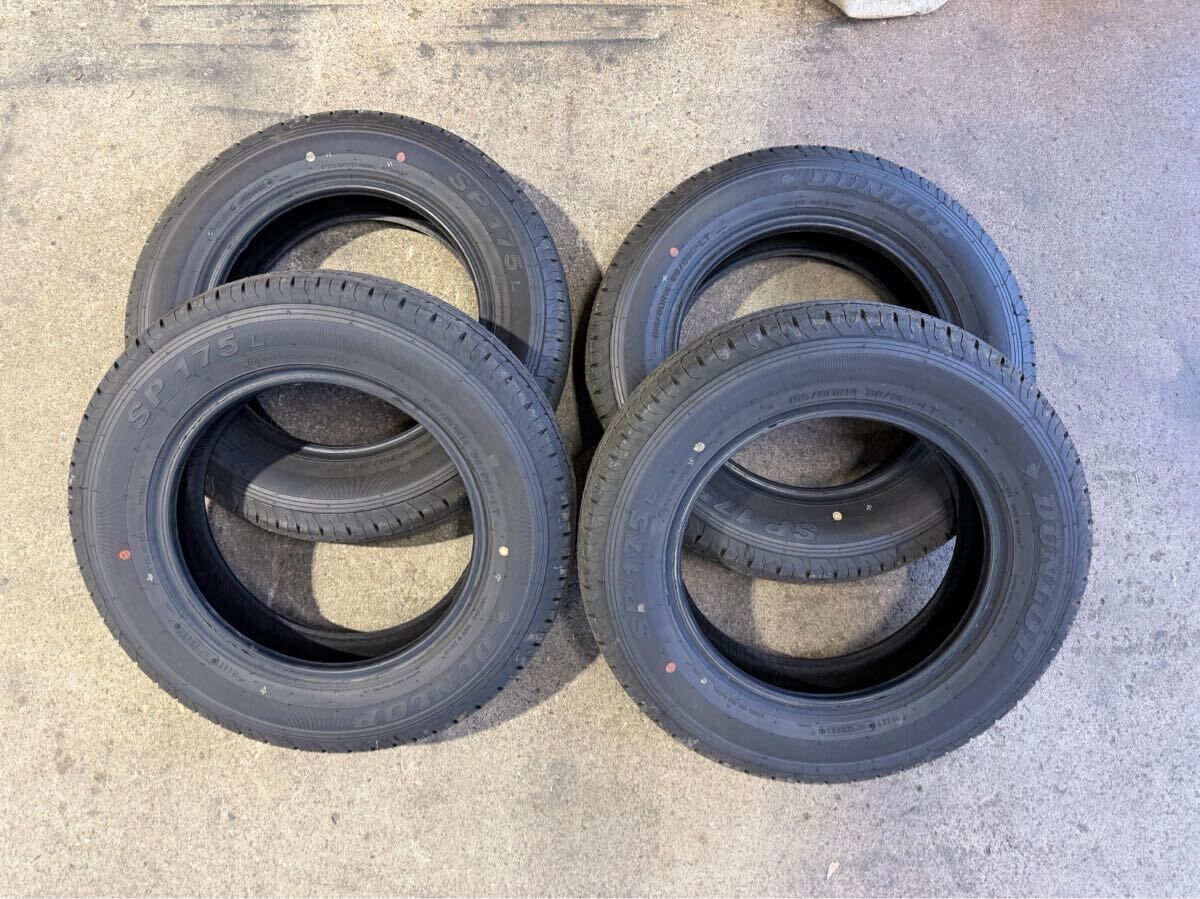 新車外し ダンロップ 155/80R14 88/86s LT 4本セット 25年製造 プロ 