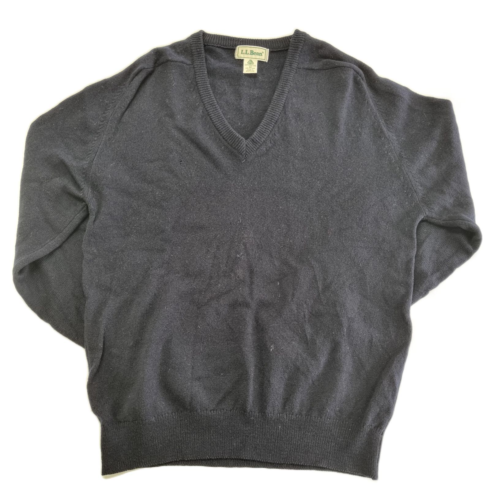 古着 ニット L.L.Bean エルエルビーン ウールニット スコットランド製