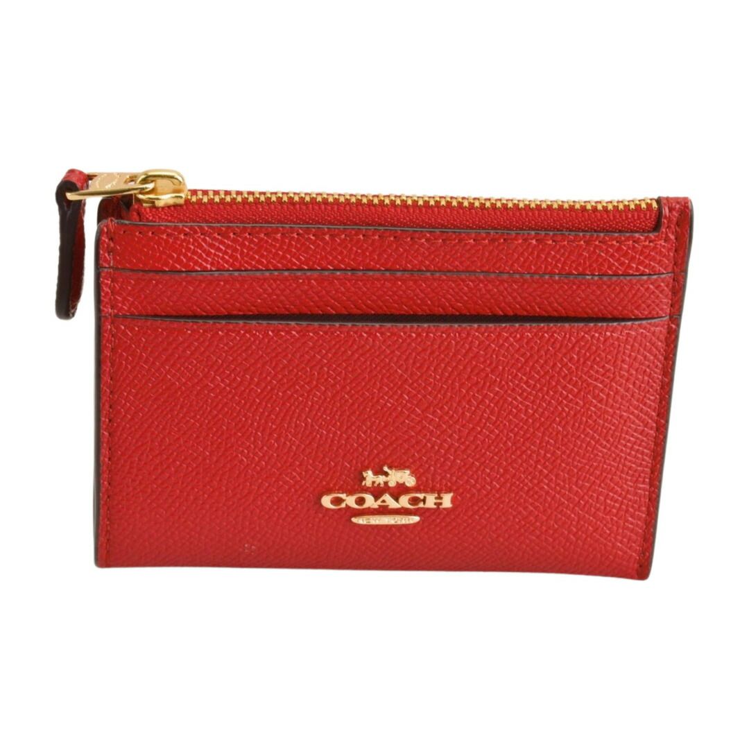 コーチ COACH カードケース コインケース キーリング付き レッド レディース F-ST2211 - メルカリ