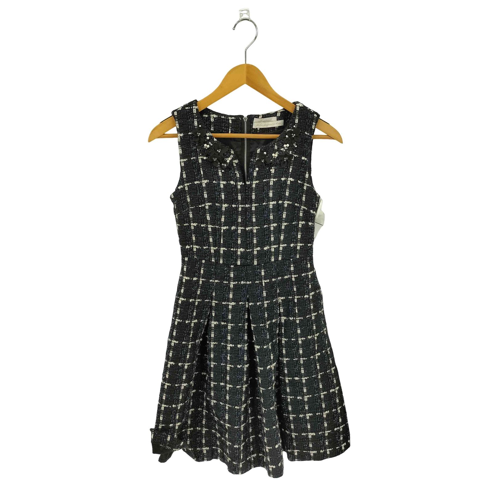 アベニールエトワール Aveniretoile ツイードノースリーブワンピース