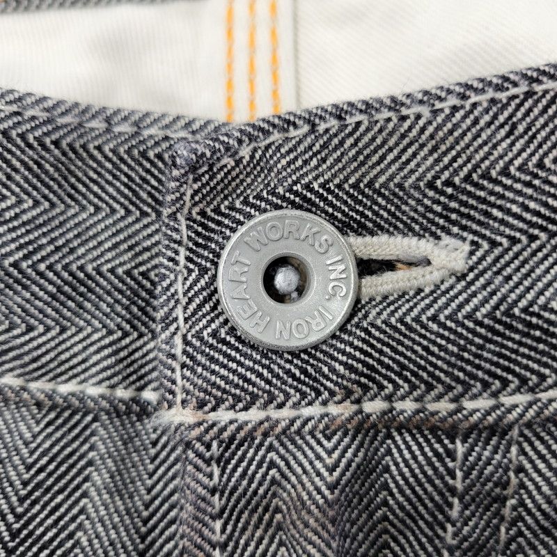 中古品】 IRON HEART アイアンハート HERRINGBONE DOUBLE KNEE PAINTER