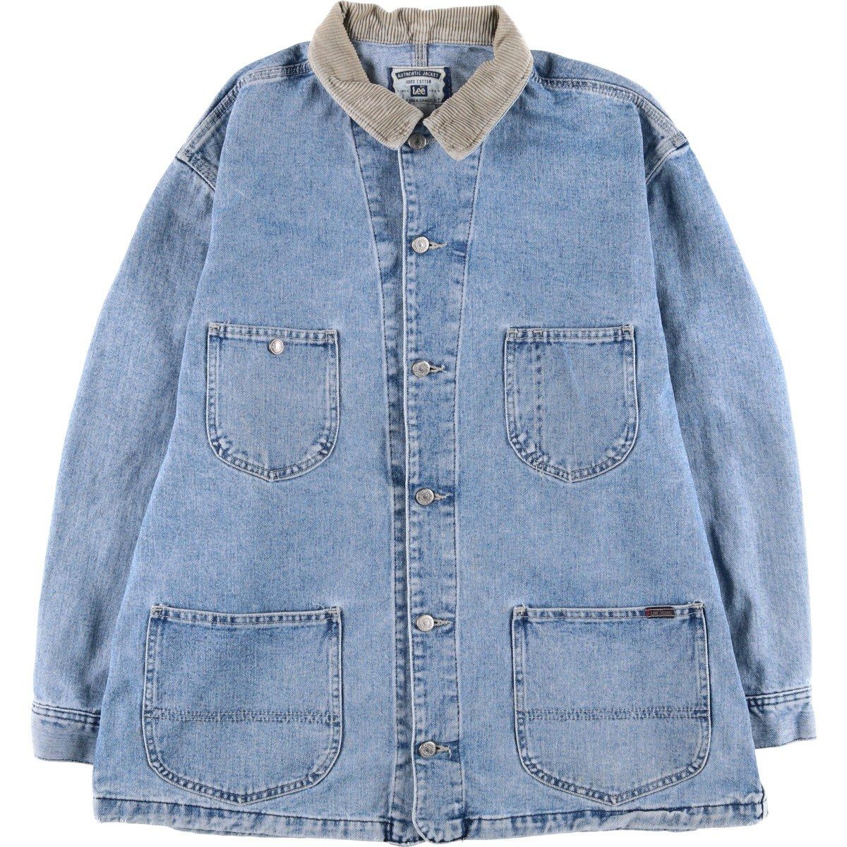 古着 90年代 リー Lee デニムカバーオール メンズXL相当 ヴィンテージ