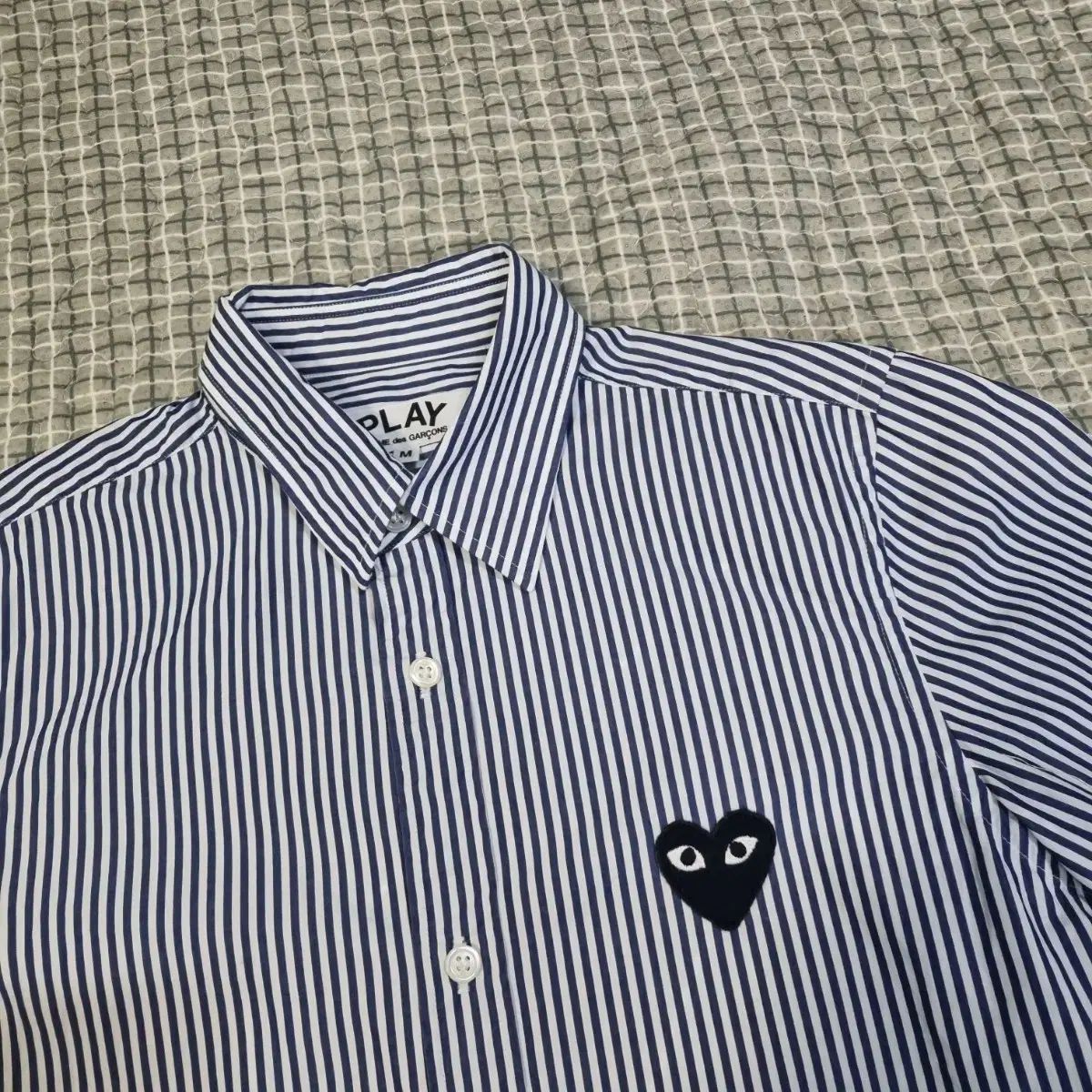 COMME des GARCONS ストライプ 長袖 シャツ M - メルカリ