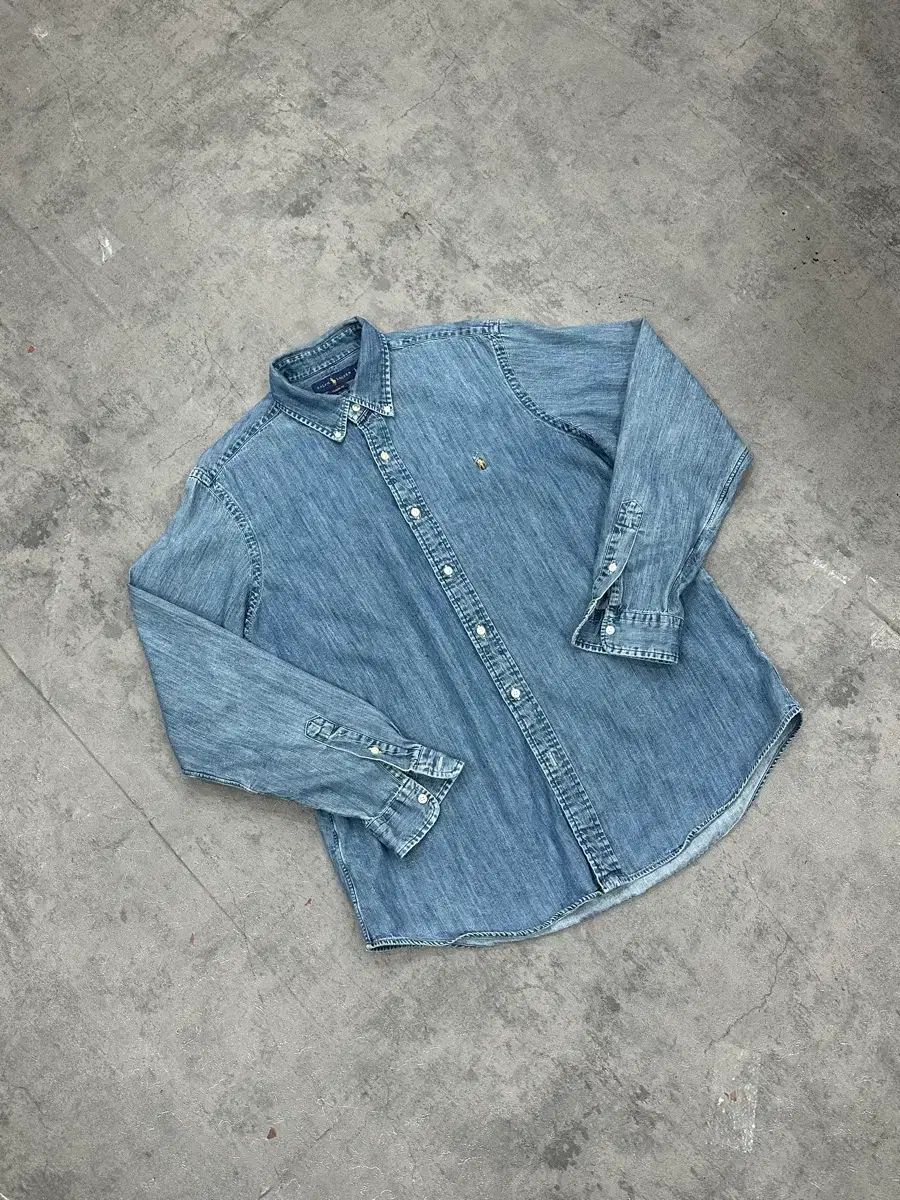 ポロラルフローレン マルチポニー インディゴ デニム シャツ - メルカリ