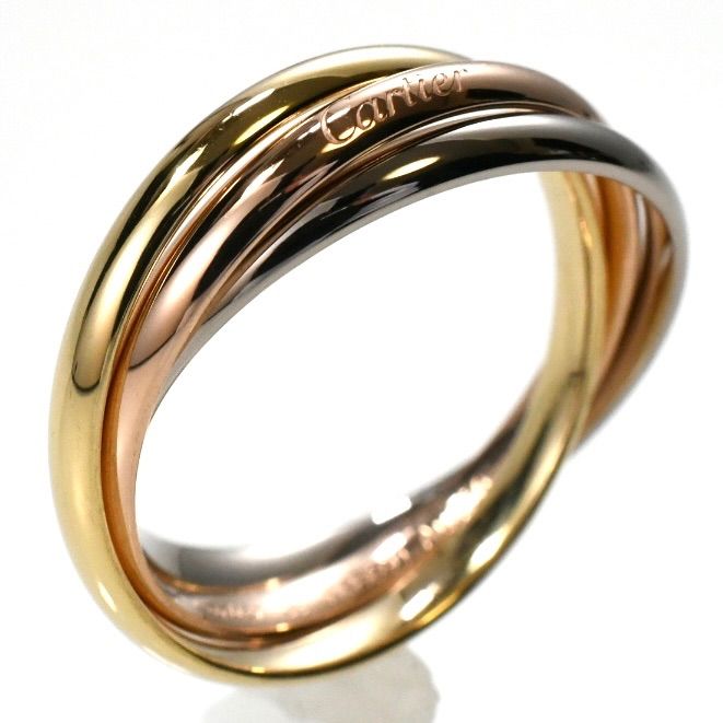 Cartier カルティエ トリニティリング 現行モデル SM 3連リング K18