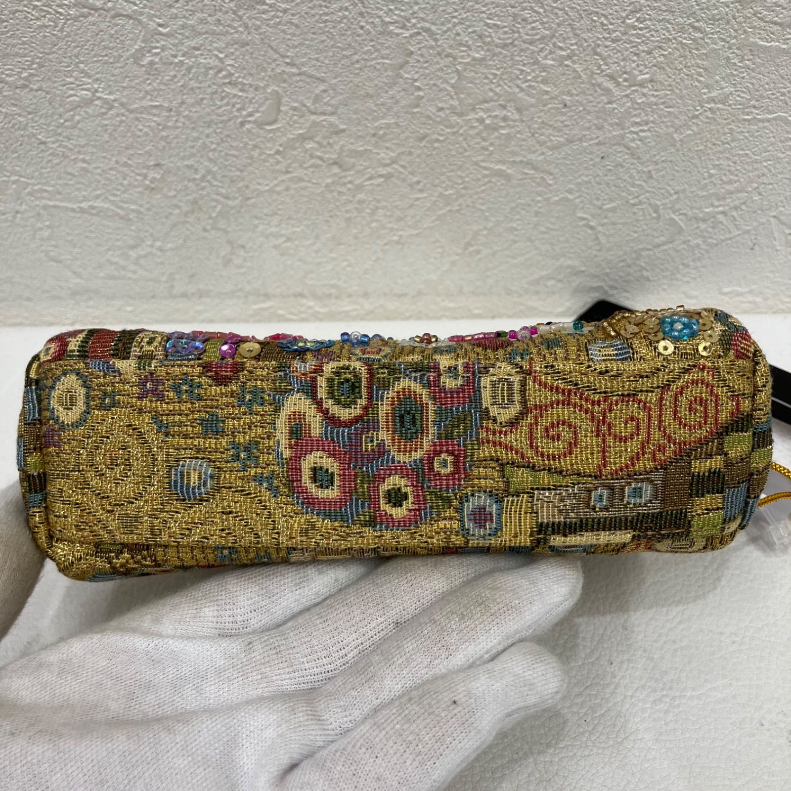 8804 Think Bee! シンクビー！ がま口 ポーチ ゴールデンクリムト 小物