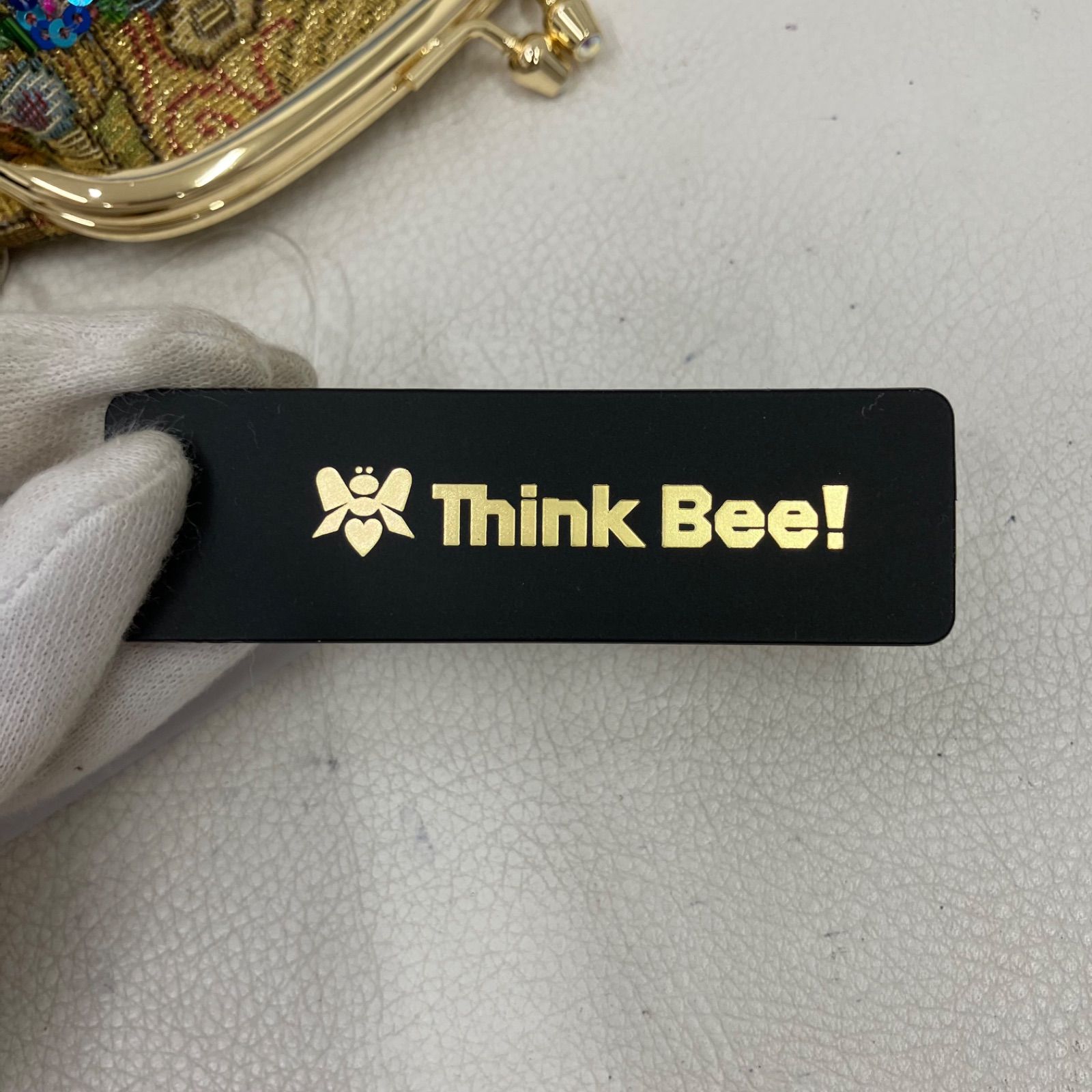 8804 Think Bee! シンクビー！ がま口 ポーチ ゴールデンクリムト 小物