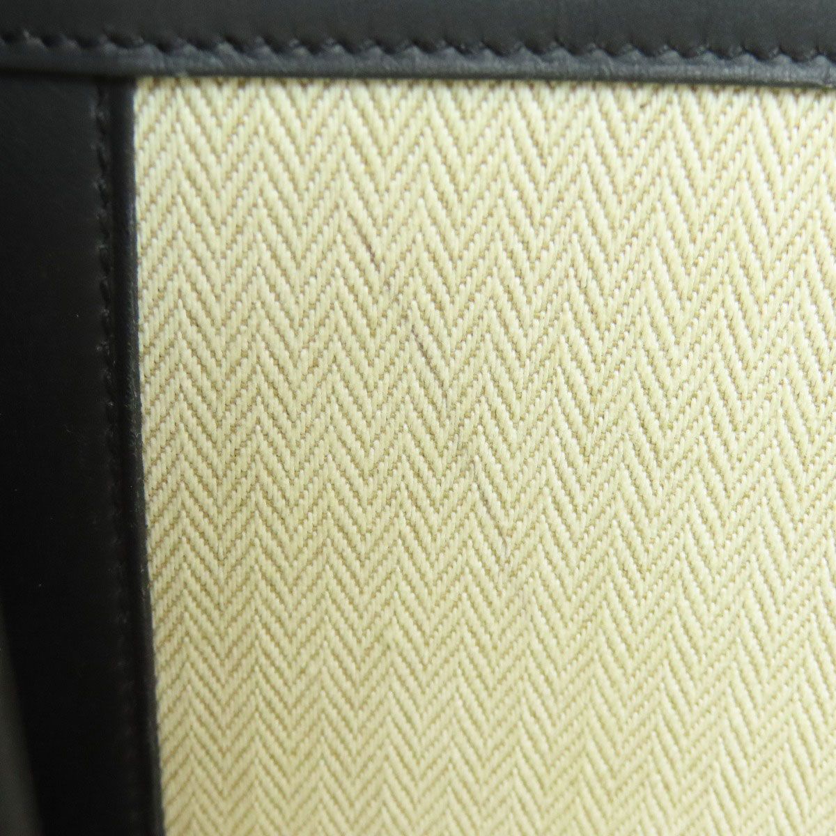 HERMES エルメス ストライプ クラッチバッグ レザー メンズ [中古