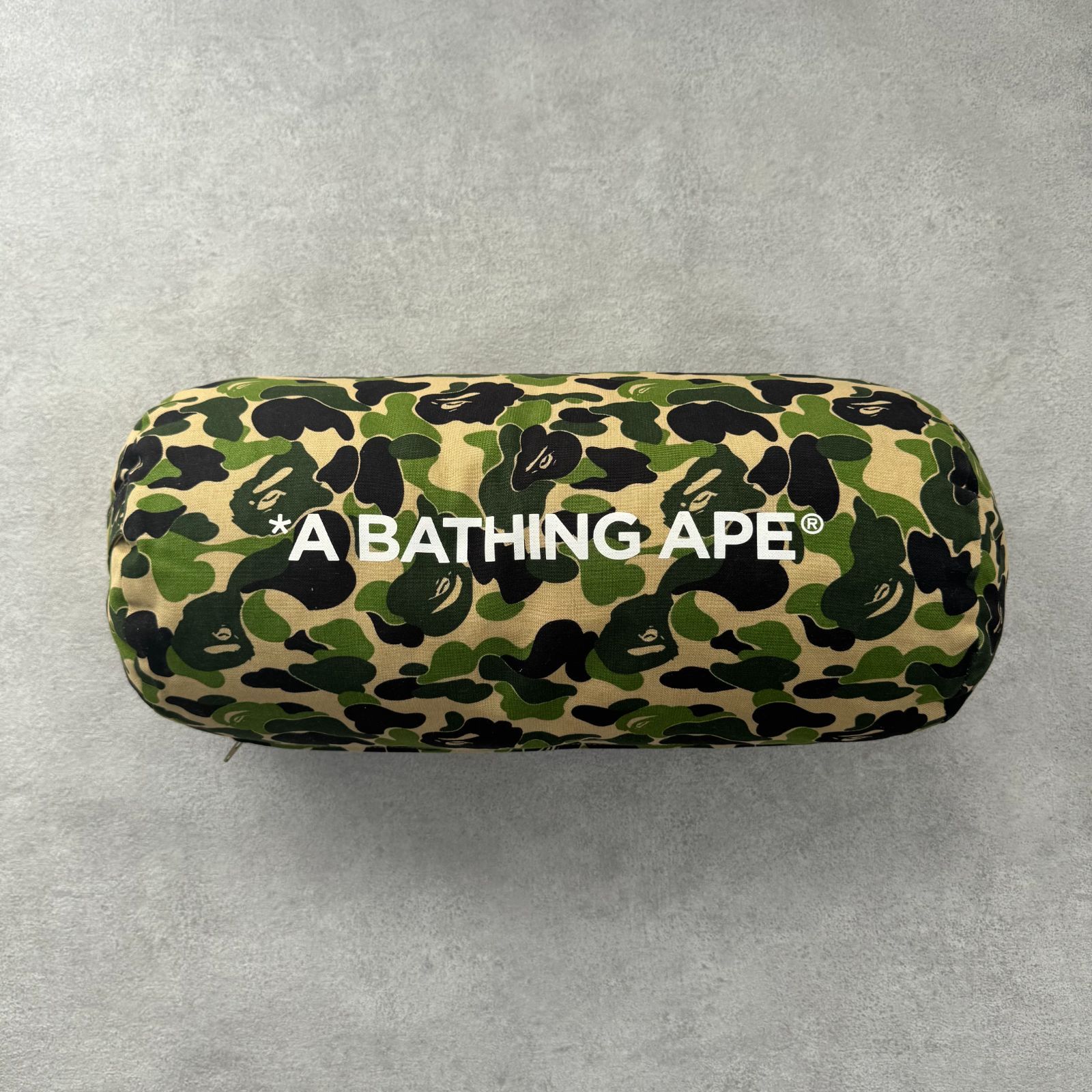BAPE ABC CAMO CYLINDER CUSHION ベイプ ABCカモ シリンダークッション