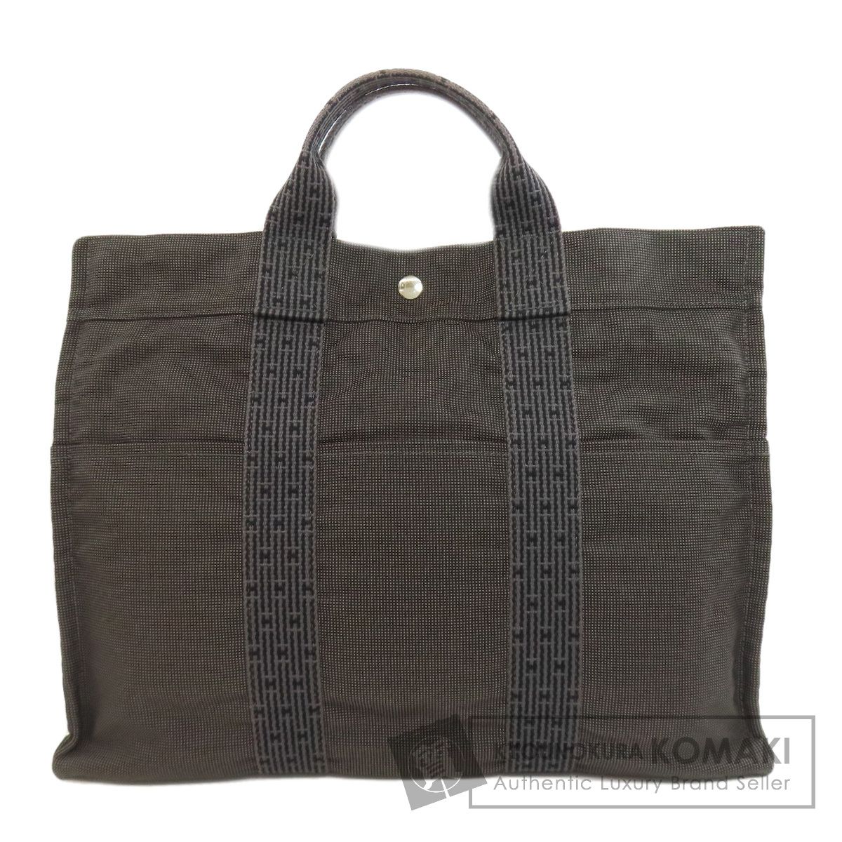 HERMES エルメス エールラインMM ハンドバッグ キャンバス レディース []