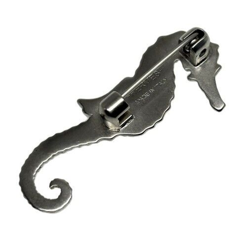 HERMES エルメス タツノオトシゴ ブローチ メタル シルバー ブランド