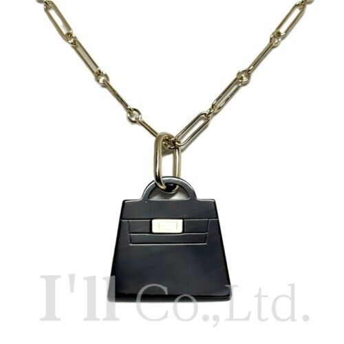 HERMES エルメス ケリー アミュレット マロキニエ GM メッキ 