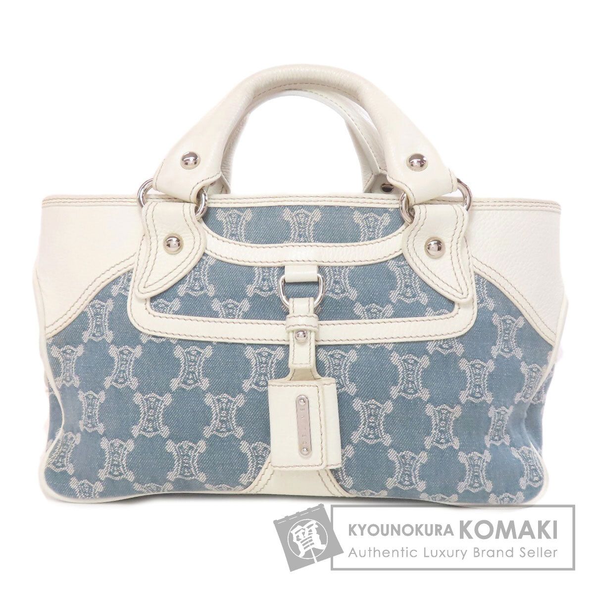 CELINE セリーヌ ブギーバッグ ハンドバッグ キャンバス レザー