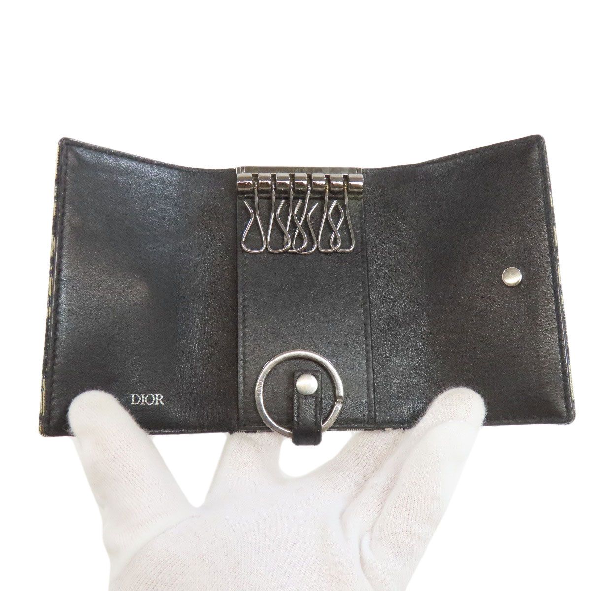 CHRISTIAN DIOR クリスチャンディオール トロッター柄 キーケース