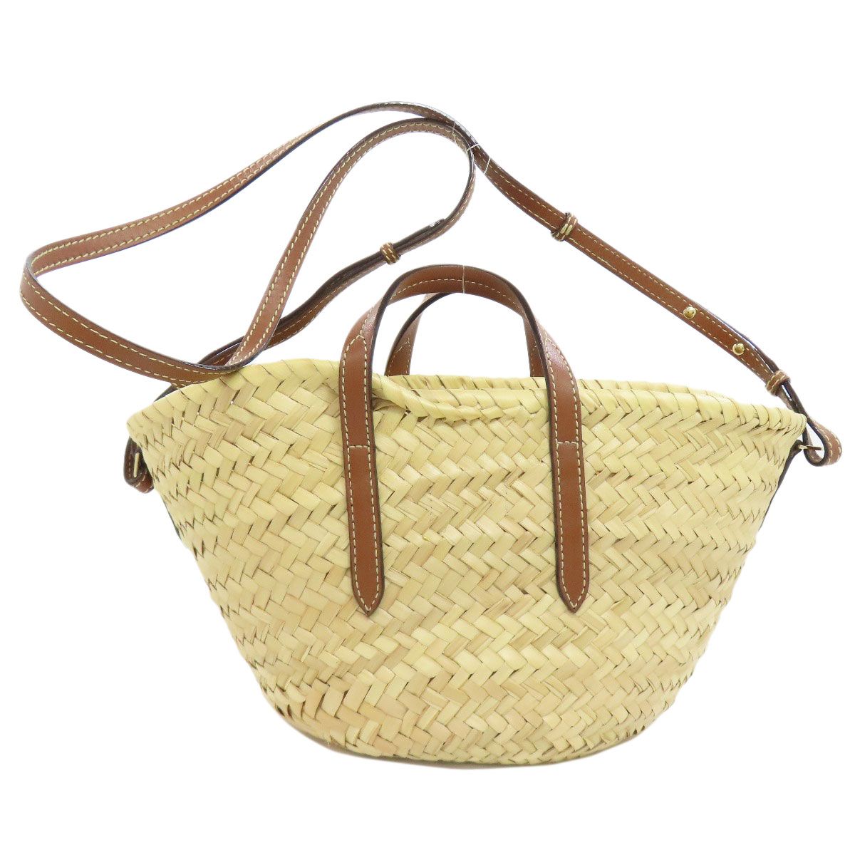 Jimmy Choo ジミーチュウ カゴバッグ 2WAY ハンドバッグ ラフィア