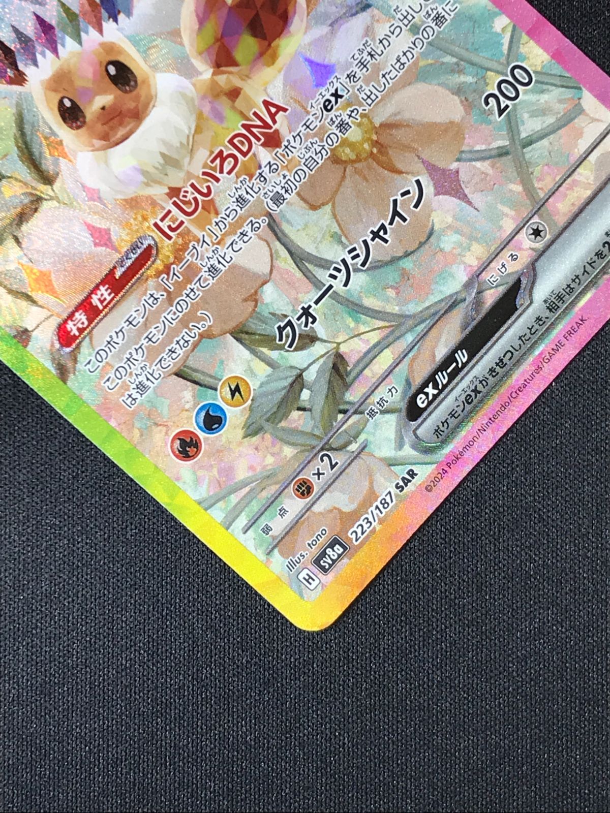 ポケモンカードゲーム ポケカ イーブイex SAR SV8a-223 SV8a ハイ
