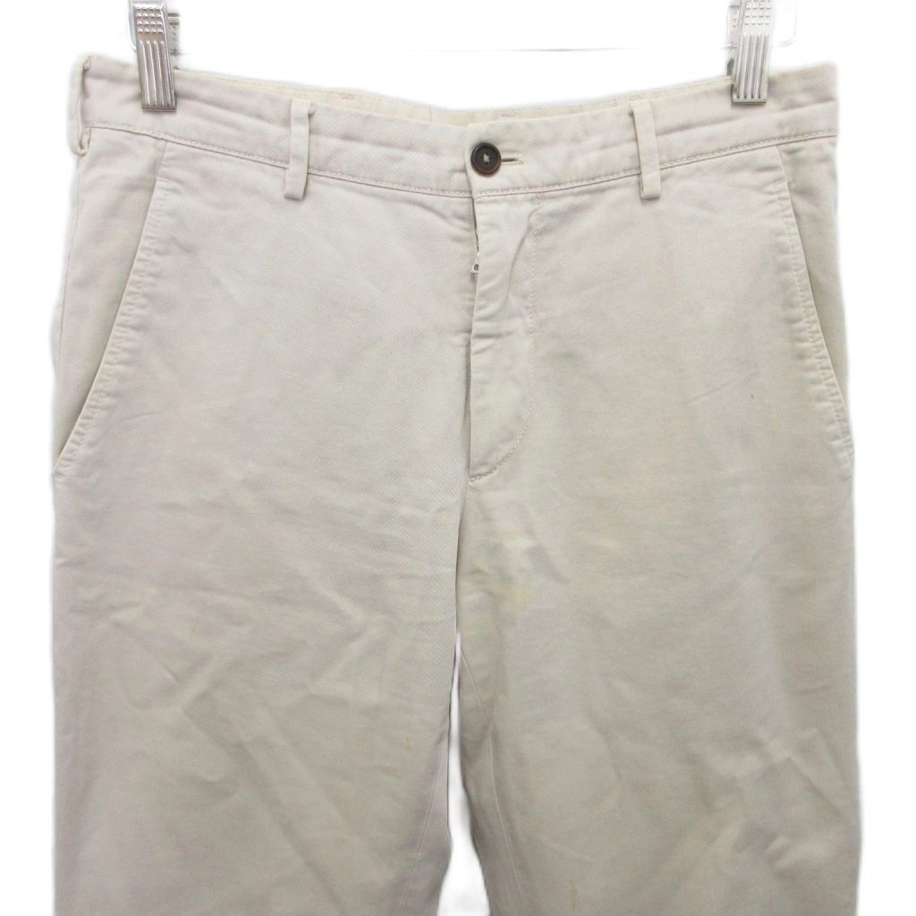 プラダ PRADA チノパン パンツ ストレート ベージュ 44 □IBO90 - メルカリ