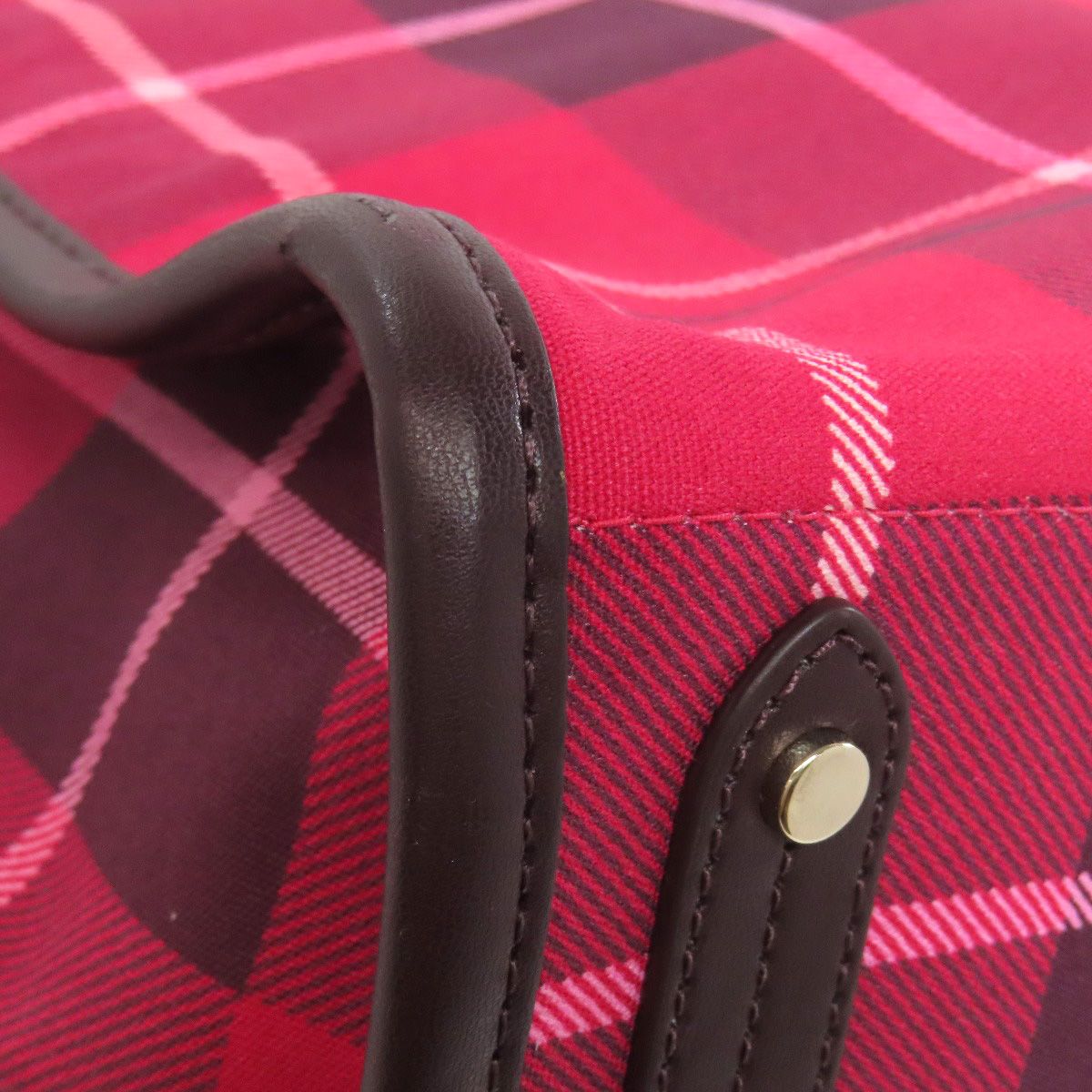 kate spade ケイトスペード チェック柄 トートバッグ キャンバス