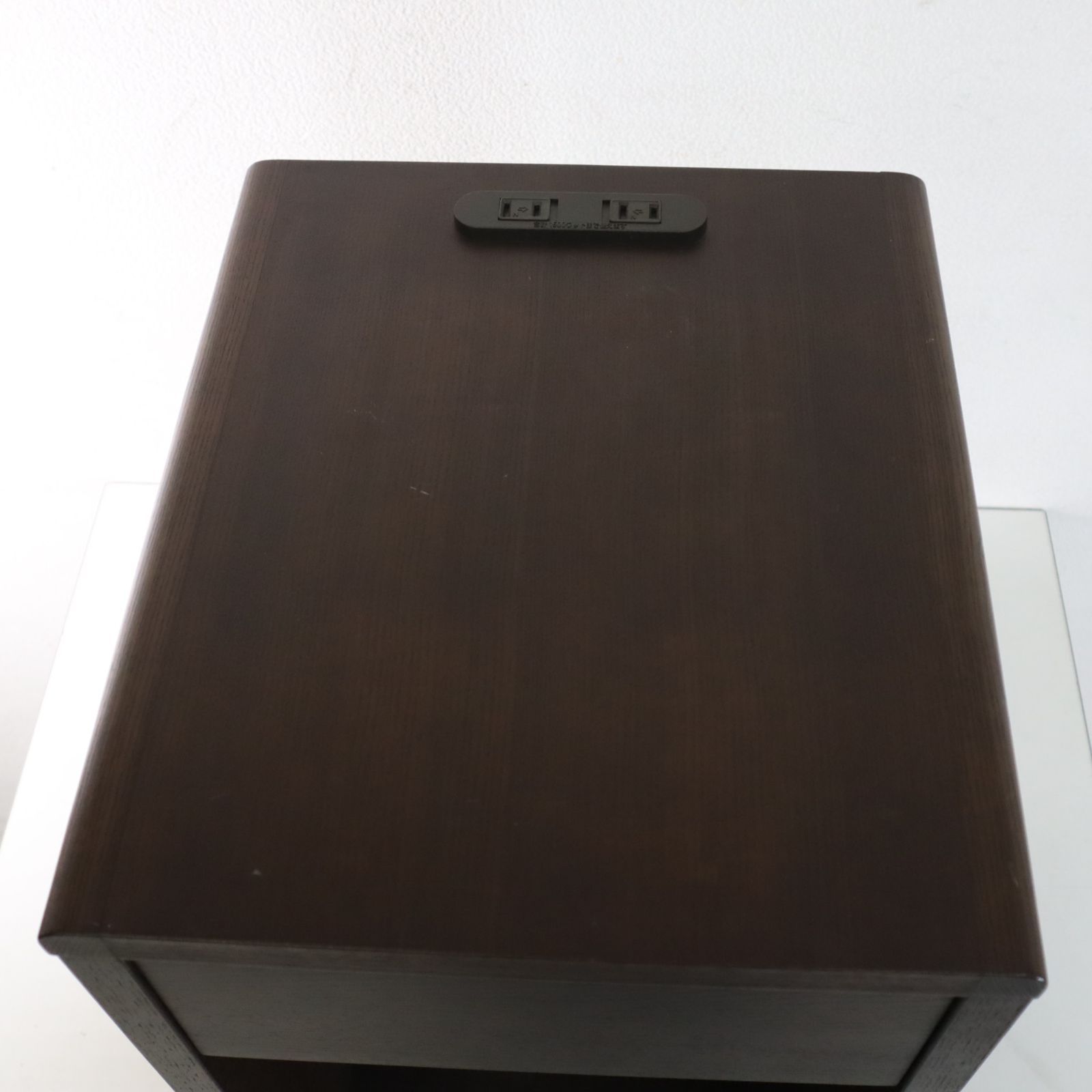 IDC大塚家具取扱 マルヨシ民芸家具 コンセント/引き出し付き ナイト