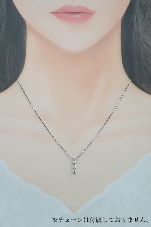 タサキ 田崎真珠 ダイヤモンド ペンダントトップ K18ホワイトゴールド