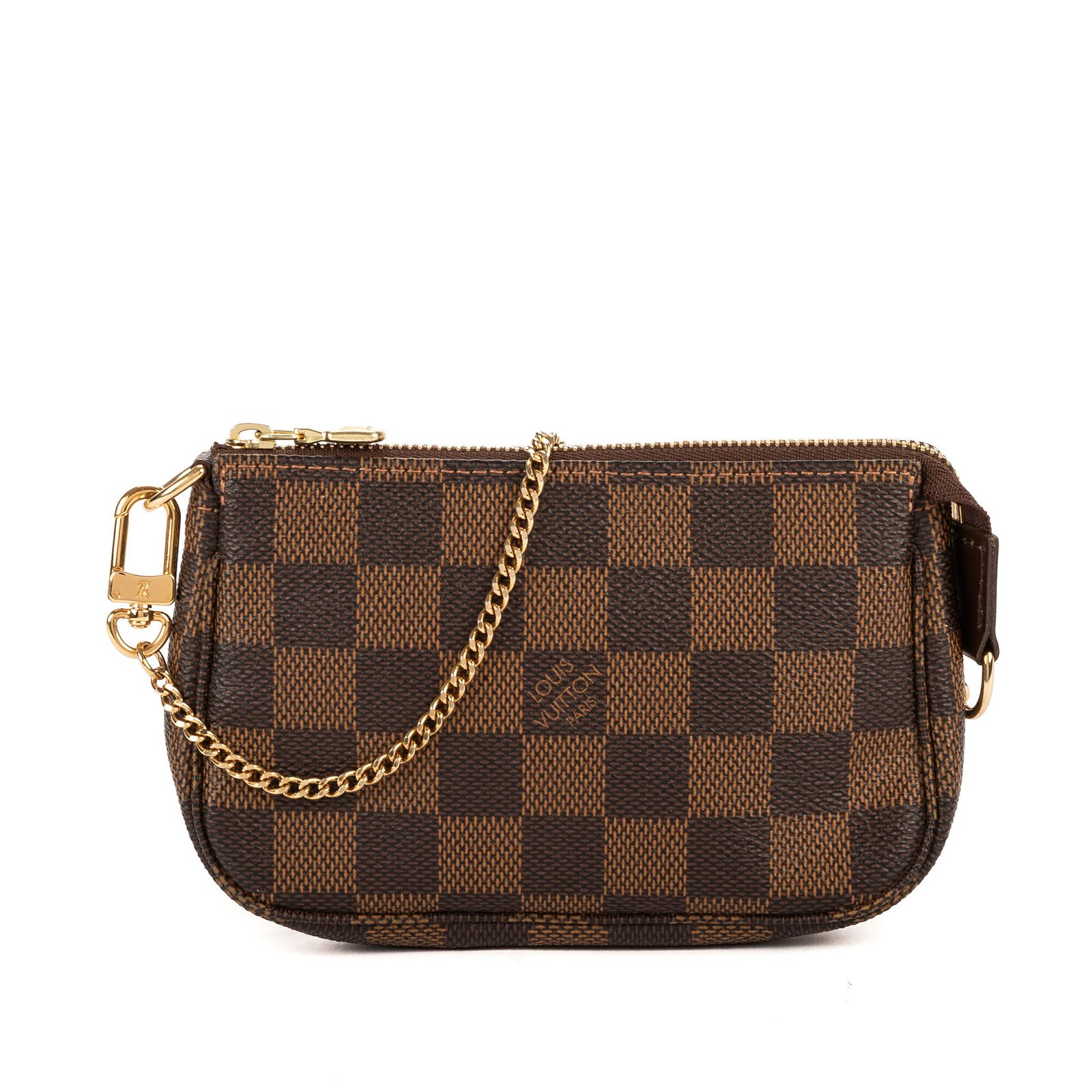 中古] LOUIS VUITTON ルイヴィトンミニポシェットアクセサリー茶色