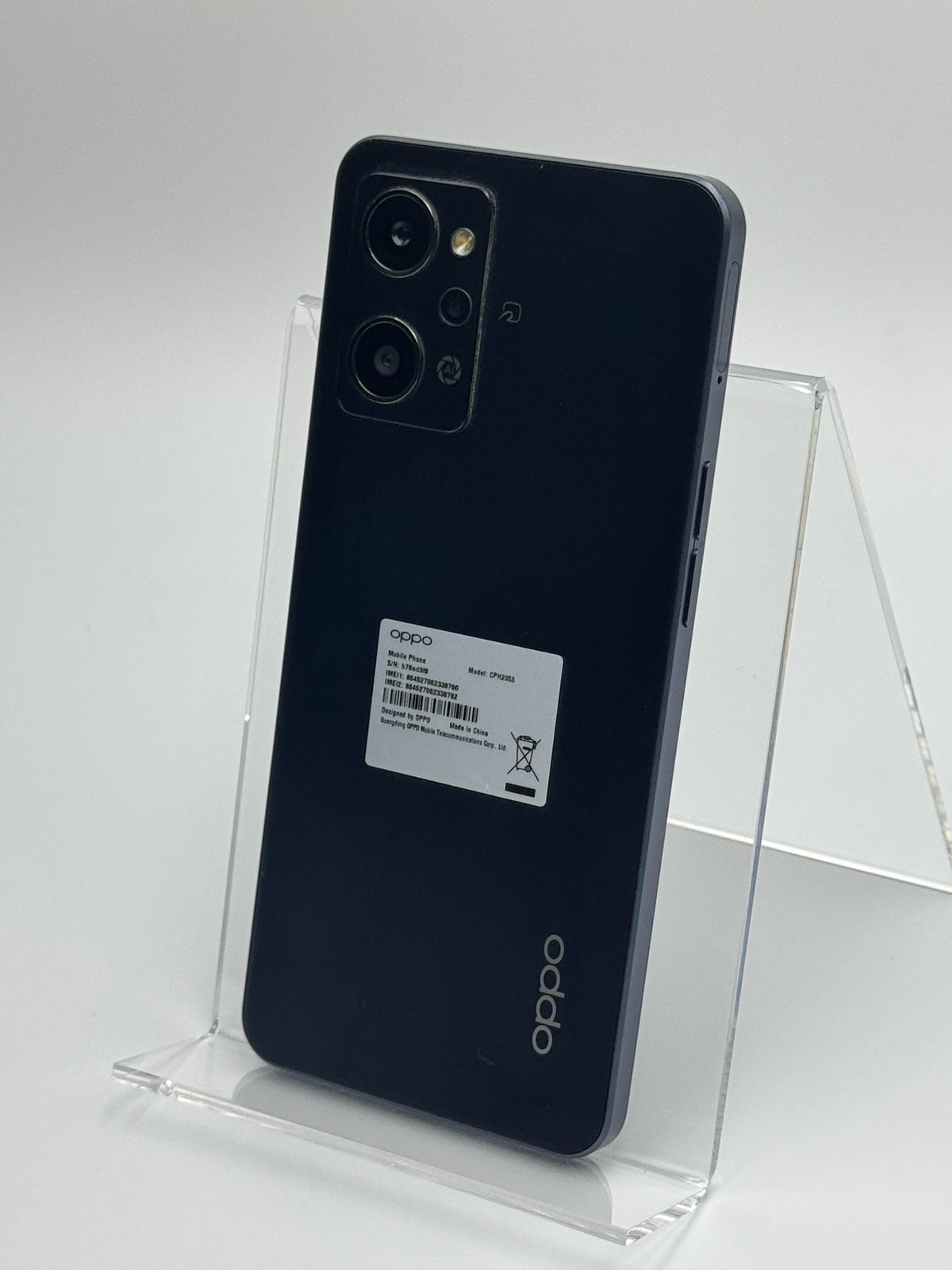 中古B】OPPO Reno7 A CPH2353 スターリーブラック SIMフリー 白ロム