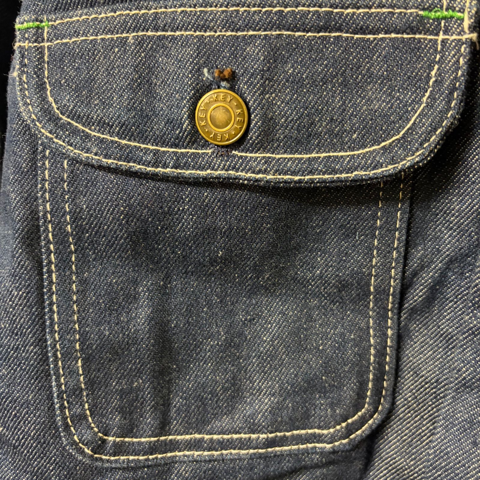 KEY デニム カバーオール ワークジャケット ブランケットライナー