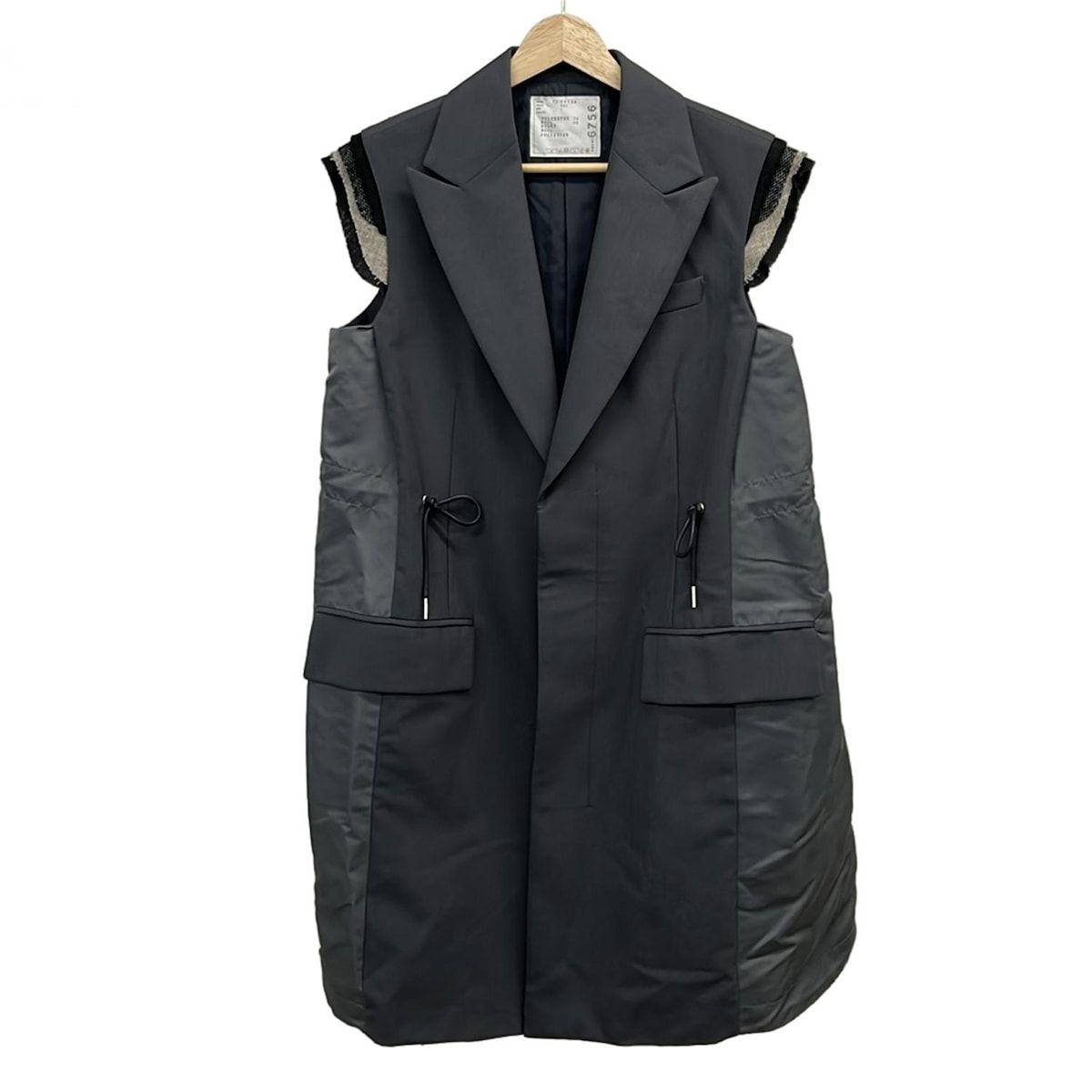 Sacai サカイ ドッキングベスト　極美品 Sacai(サカイ) ベスト サイズ1 S レディース美品 - 23-06756