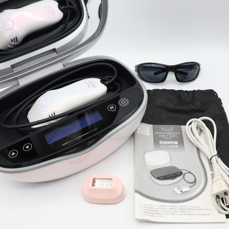 極美品❤眉毛脱毛器付き ケノン ver 7.2 プレミアム カートリッジ ケノン Ver.7.2 眉脱毛あり カートリッジ2点 プレミアム+スキン 脱毛器