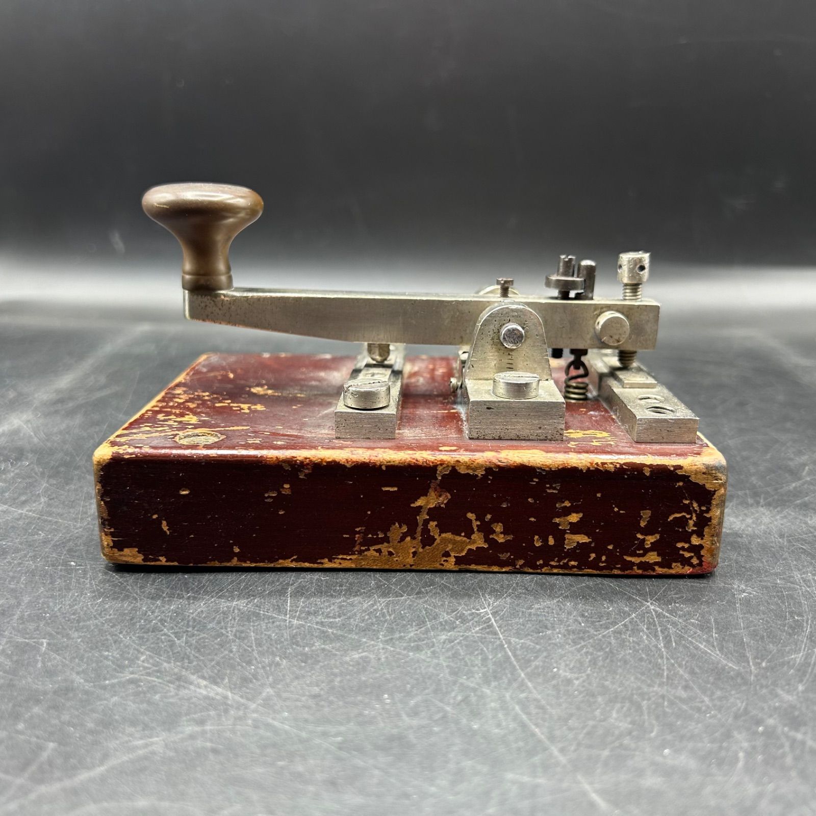 M》アンティーク 電鍵 モールス信号 木製 レトロ 骨董品 - メルカリ