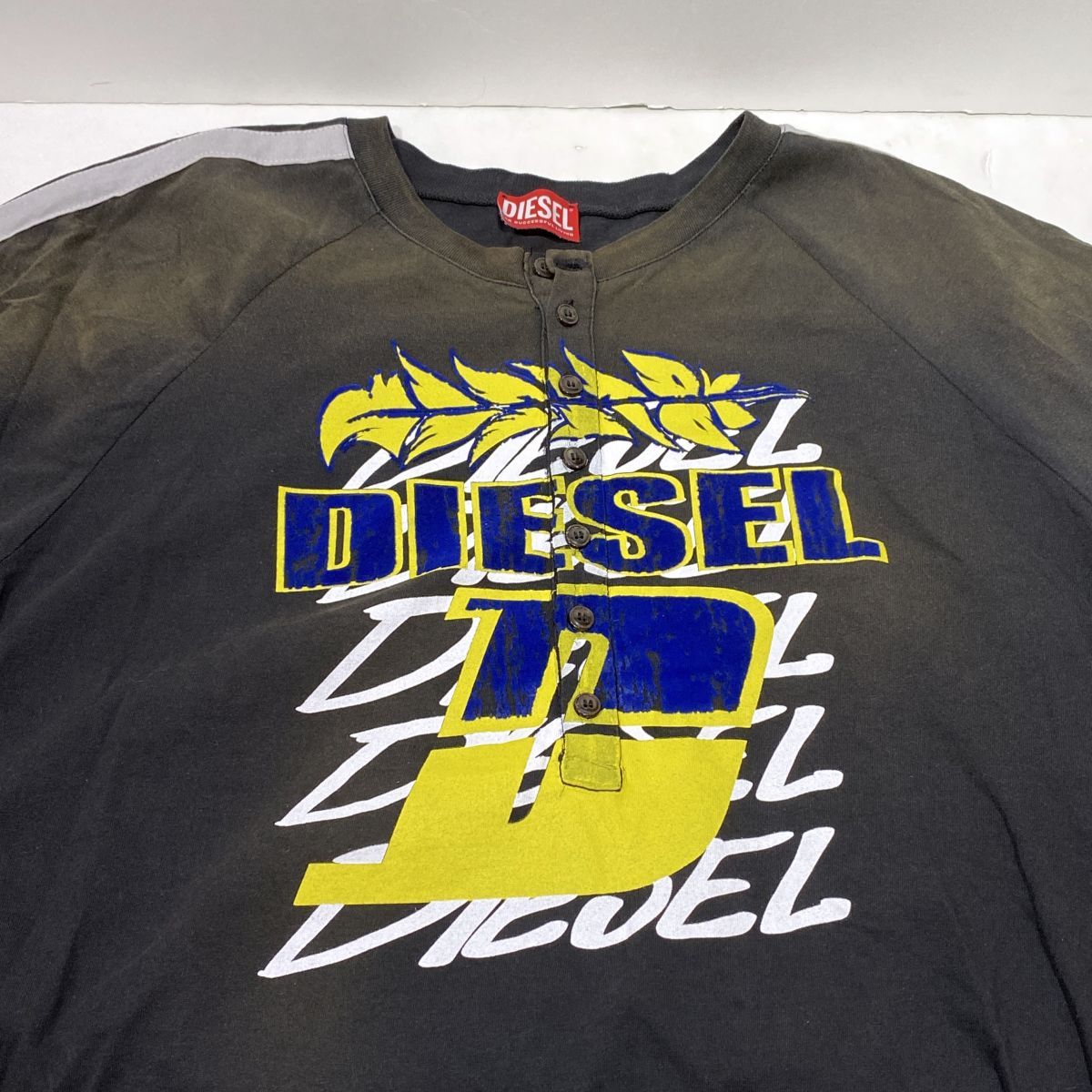 DIESEL ディーゼル Tシャツ カットソー T-Roxfino-Stripe XLサイズ