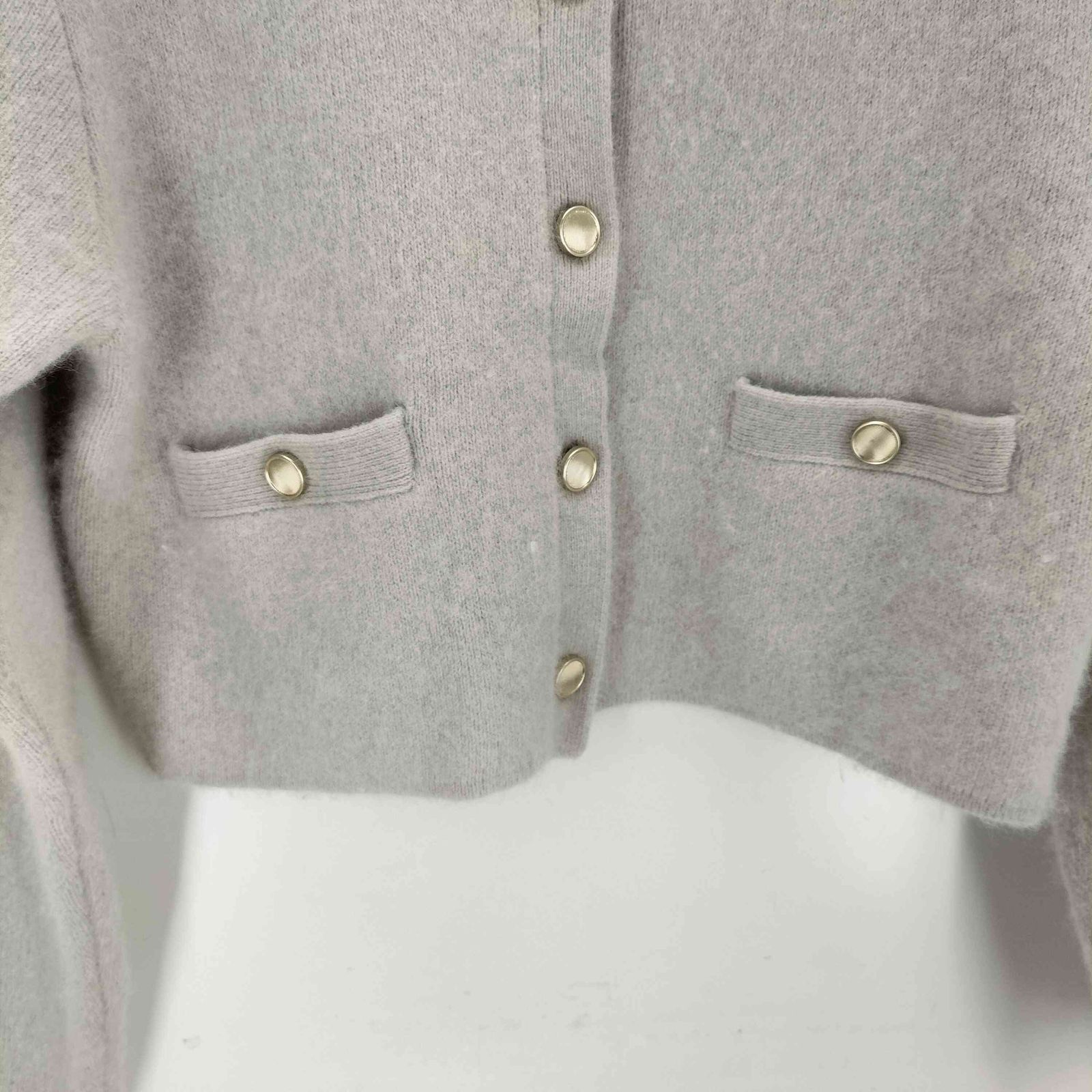 コヒナ COHINA フォックスアンゴラダブルフェイスニットジャケット