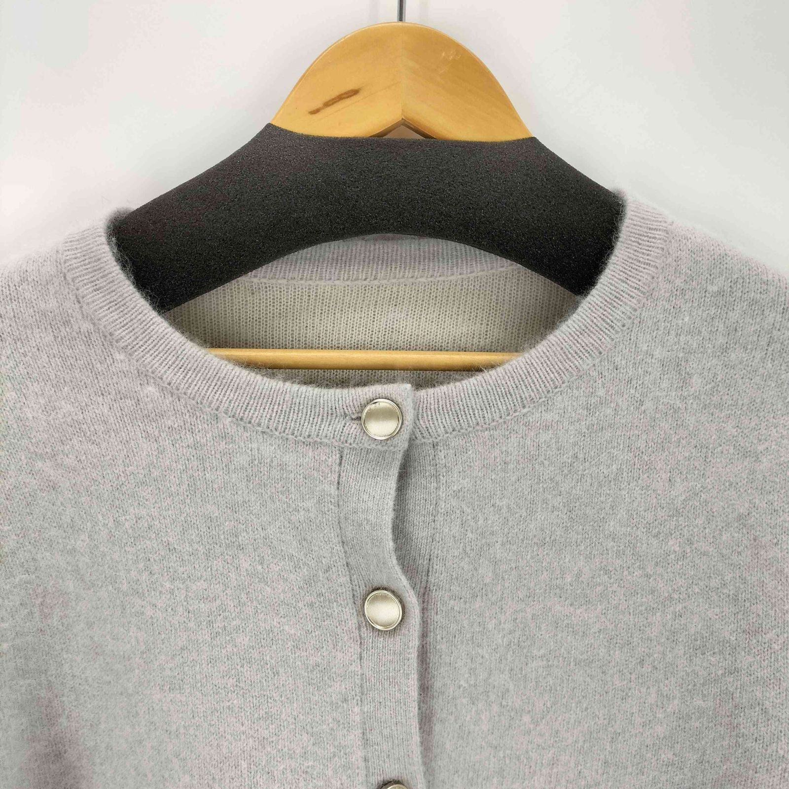 コヒナ COHINA フォックスアンゴラダブルフェイスニットジャケット