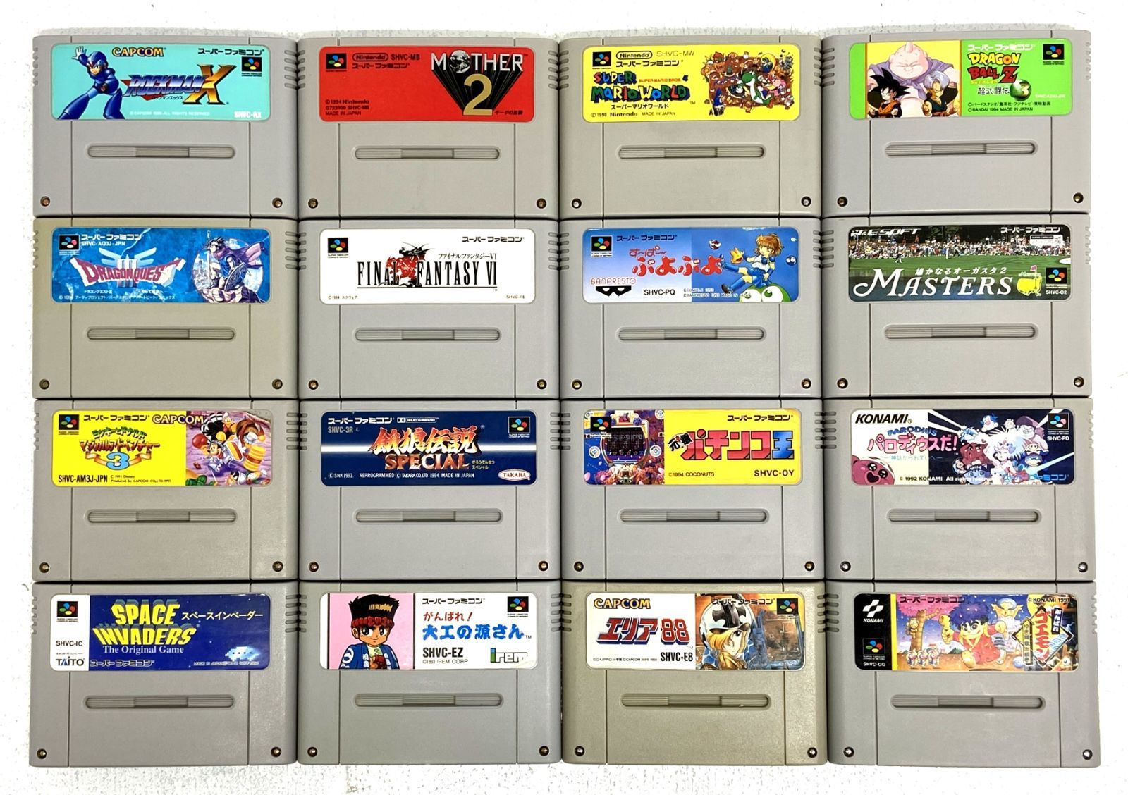 盛岡25-0107] SFC スーパーファミコン ソフト16本セットソフトのみ